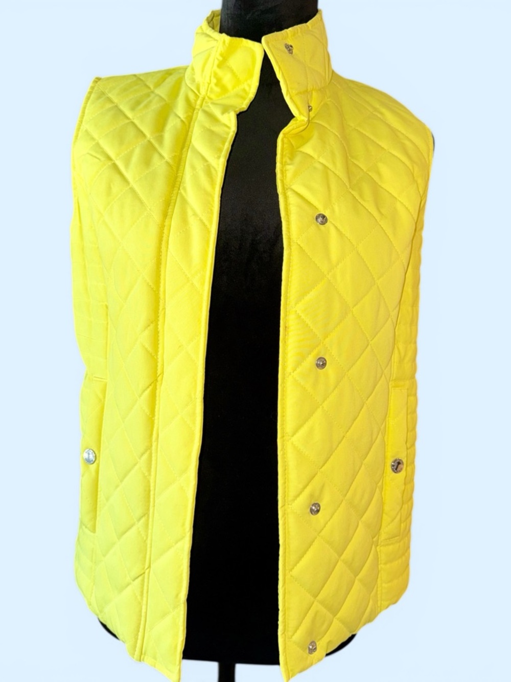 Black Rivet Neon Yellow Women's Puffer Vest, Size Small, NWOT